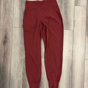 Lululemon Brick Red Joggers